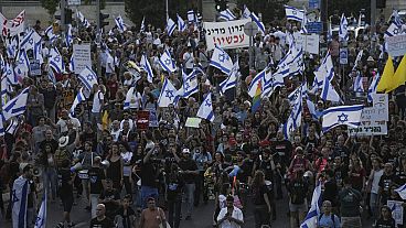 In Israel forderten Demonstrierende ihre Regierung immer wieder auf, sich für die Freilassung der Geiseln einzusetzen.