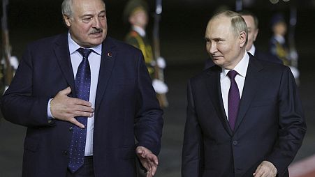 Vladimir Poutine et Alexandre Loukachenko.