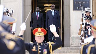 President William Ruto at the Pentagon for bilateral talks
