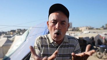 أكرم أبو الحسن - نازح فلسطيني في دير البلح - غزة. 2024/05/24