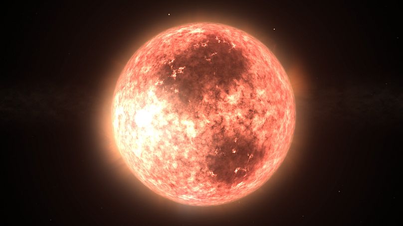تصویر شبیه‌سازی شده از یک ستاره کوتوله سرخ