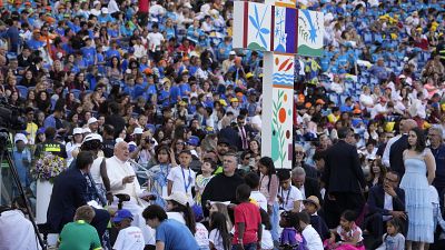 A nélkülöző és szenvedő gyerekekért emelt szót Ferenc pápa