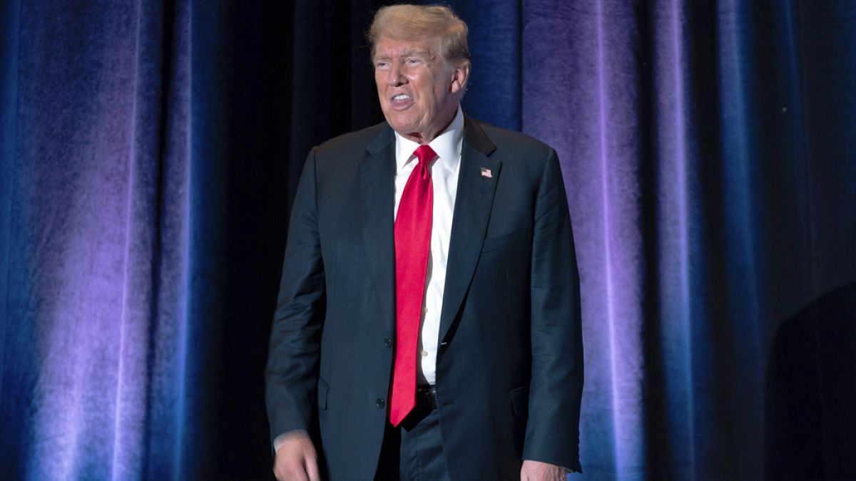 Le candidat républicain à la présidence, l'ancien président Donald Trump, s'exprime lors de la convention nationale libertarienne au Washington Hilton à Washington, 25.05.2024
