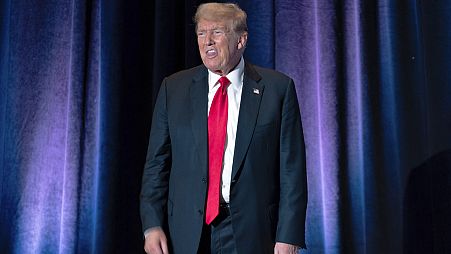 Le candidat républicain à la présidence, l'ancien président Donald Trump, s'exprime lors de la convention nationale libertarienne au Washington Hilton à Washington, 25.05.2024