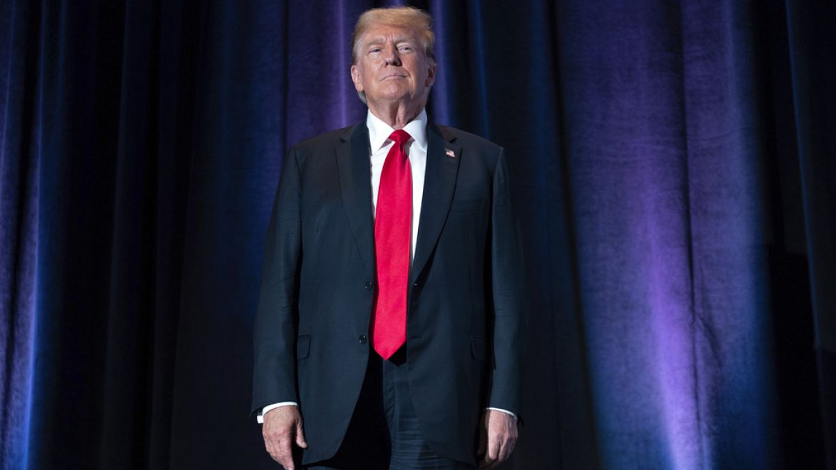 Donald Trump az amerikai Libertárius Párt országos konvencióján Washingtonban, 2024. május 25-én