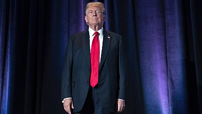 Donald Trump az amerikai Libertárius Párt országos konvencióján Washingtonban, 2024. május 25-én