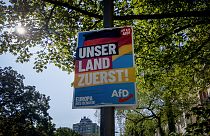 "A haza az első" - hirdeti az AfD EP-választási plakátja