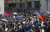 Ermenistan'da gösteri