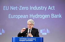 EU internal market commissioner Thierry Breton presents EUrope's anser to Biden's Inflation Reduction Act in March 2023