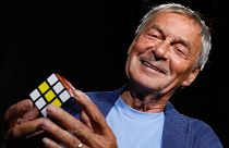 Rubik Ernő professzor, a Rubik-kocka atyja New Yorkban, 2018-ban