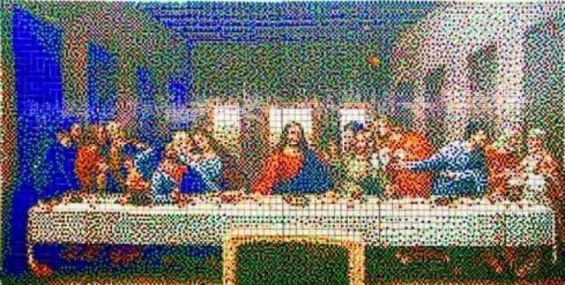 Leonardo da Vinci Utolsó vacsora – Rubik-kockából