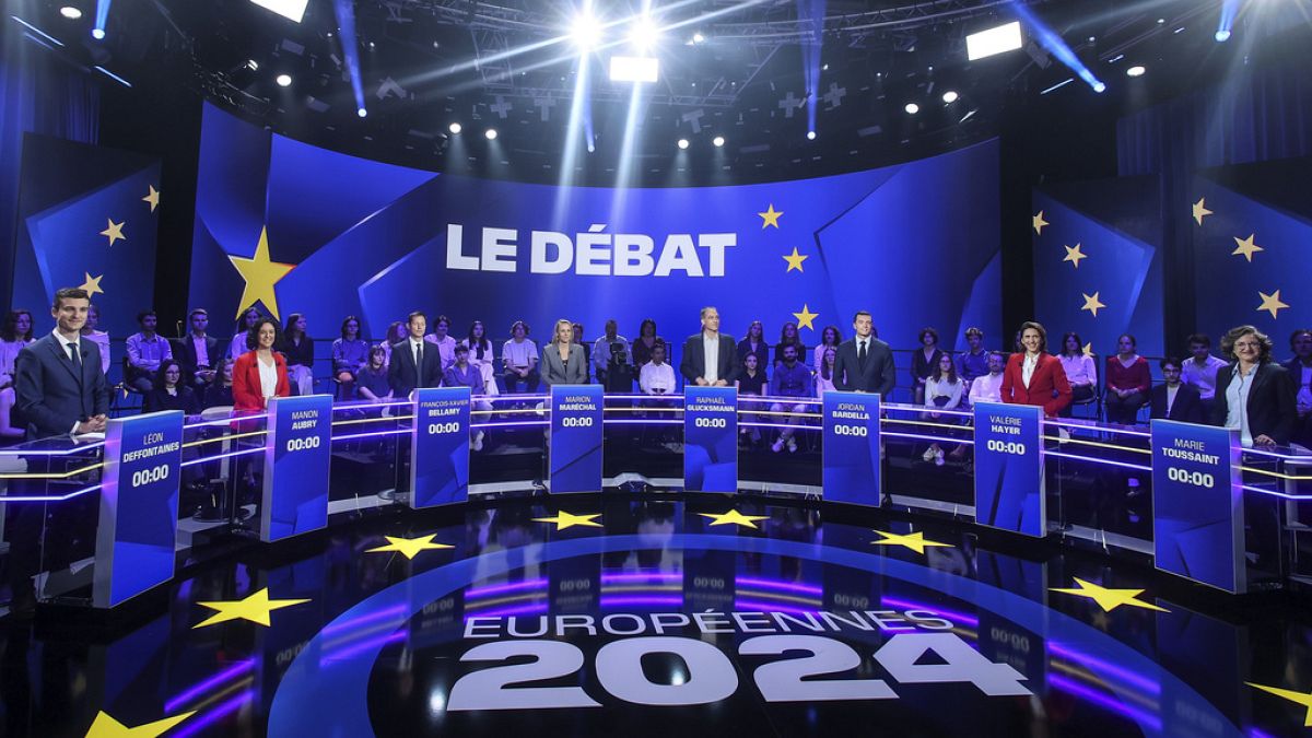 По малко от две седмици преди европейските избори осем френски