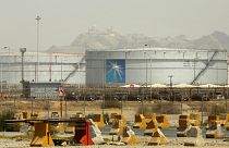 Storage tanks at the North Jiddah bulk plant, an oil facility, in Jiddah, Saudi Arabia