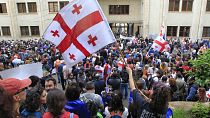 протесты в Грузии против принятия закона об  иноагентах