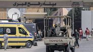 Militares do Egito patrulham a fronteira de Rafah 