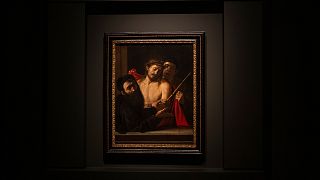 'Ecce Homo' de Michelangelo Merisi da Caravaggio se presenta al público por primera vez en el Museo del Prado de Madrid el lunes 27 de mayo.