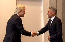 Dick Schoof et le chef de file d'extrême droite Geert Wilders.