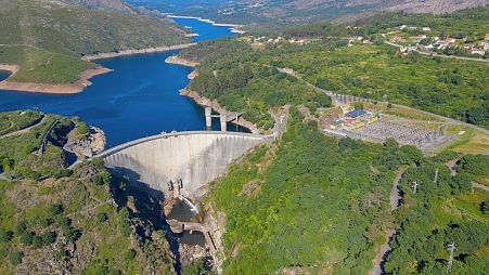 Alto Lindoso hydroelectric plant in Portugal.