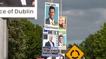 Cartazes de campanha dos partidos políticos irlandeses