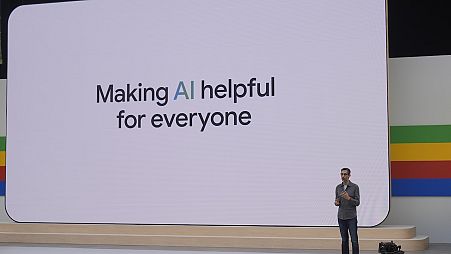 Alphabet CEO Sundar Pichai speaks at a Google I/O event in California earlier in May 2024