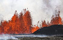 Vulcão em erupção