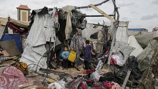 مخيم في رفح- غزة