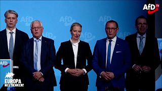 Alice Weidel et des dirigeants du parti Alternative für Deutschland