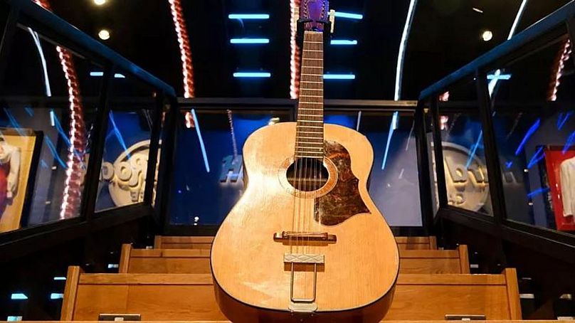 John Lennon's Framus 12-string Hootenanny acoustic guitar