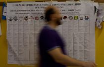 Un elettore arriva in un seggio elettorale di Roma nelle scorse elezioni europee (26 maggio 2019)