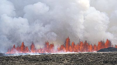 فوران دوباره آتشفشان فعال در جنوب غربی ایسلند