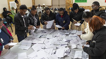 South Africa counts votes in pivotal election