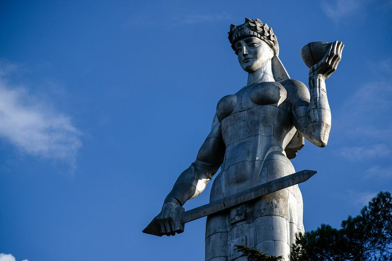 This Mother of Georgia sculpture was erected in 1958 and measures 20 metres tall. 