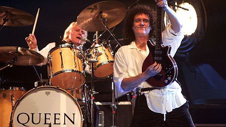 Sony in talks to buy Queen’s music catalogue in reported $1bn deal - pctured: Surviving Queen members Brian May and Roger Taylor 