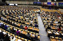 Az EP brüsszeli épületének ülésterme