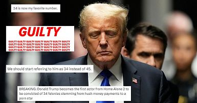 Best celebrity reactions and memes as Donald Trump found guilty on 