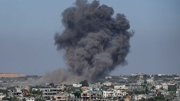 Füst a Gázai övezet felett - képünk illusztráció