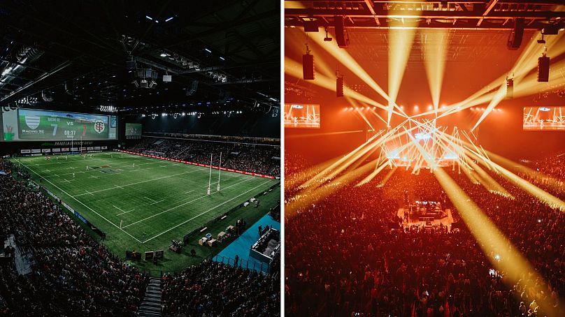 From Racing 92 games to music shows, Paris La Defense Arena is quick to transform.