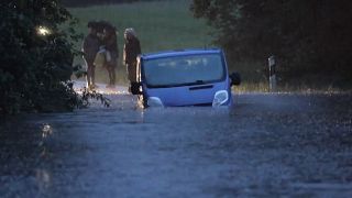 Hochwasser bei Linadau