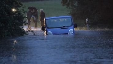 Hochwasser bei Linadau