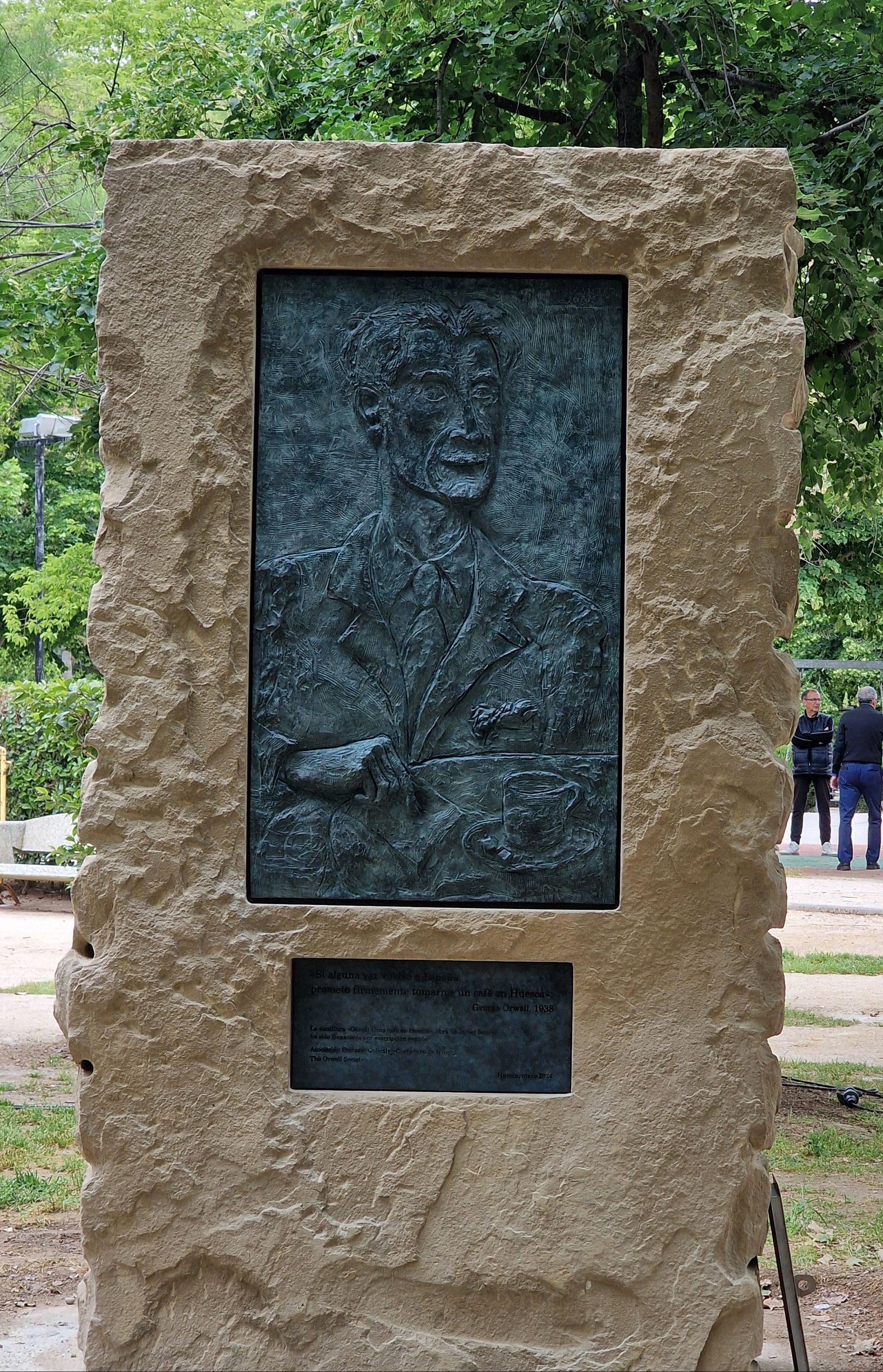 Homage in Huesca: George Orwell's son honours writer's Spanish civil ...