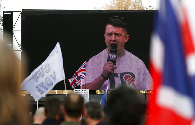 Arquivo, 2019: Nacionalista de extrema-direita Tommy Robinson.