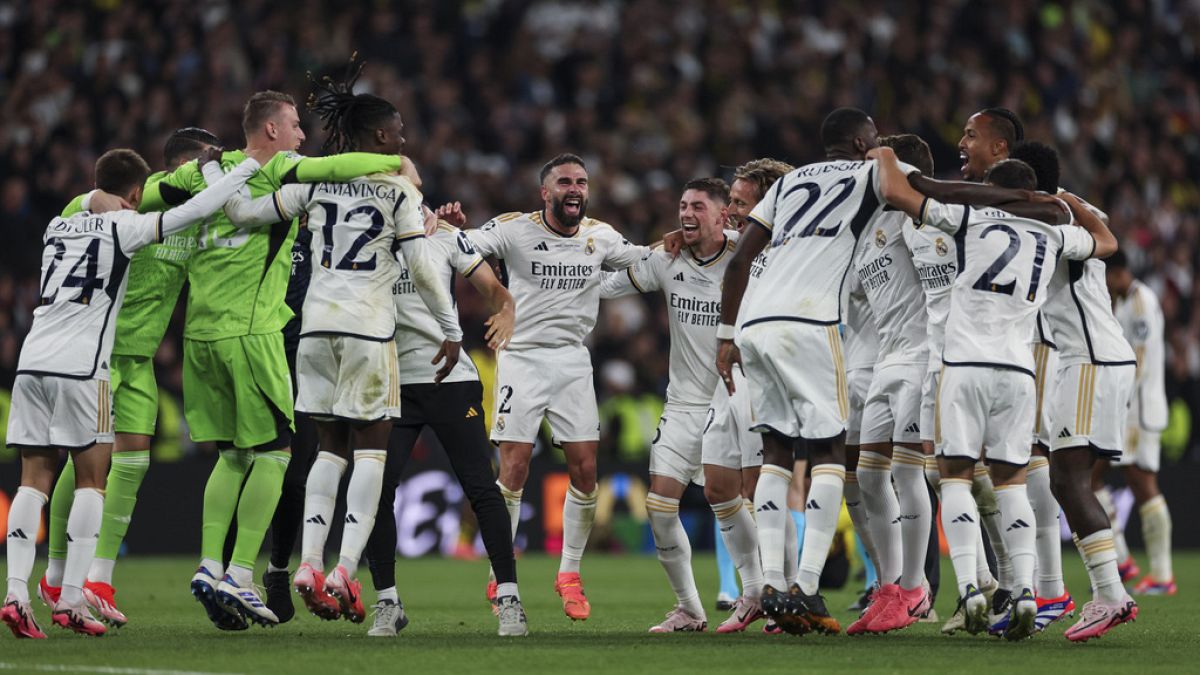 Champions League final: Real Madrid seals 15th European Cup after 2-0 win over Borussia Dortmund thumbnail