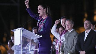 Claudia Sheinbaum faz discurso de vitória na Cidade do México