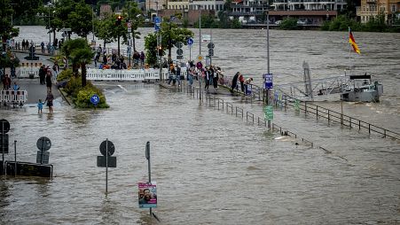 The river Neckar bursts its banks in Heidelberg, June 2, 2024