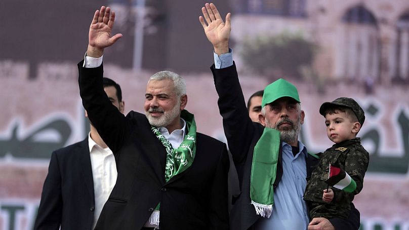 اسماعیل هنیه و یحیی سینوار رهبران حماس