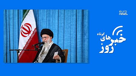 علی خامنه‌ای در حین سخنرانی در ۳۵ اُمین سالگرد در گذشت آیت الله خمینی، ۳ ژوئن ۲۰۲۴