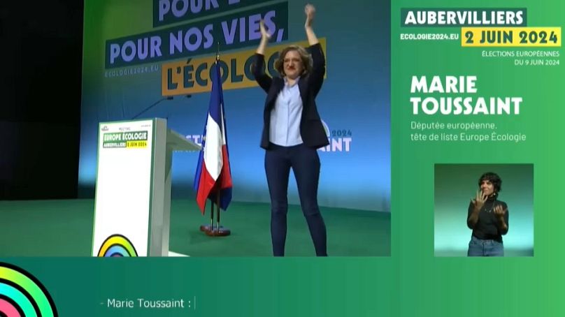 Imagen de Marie Toussaint, líder del Partido Verde de Francia.