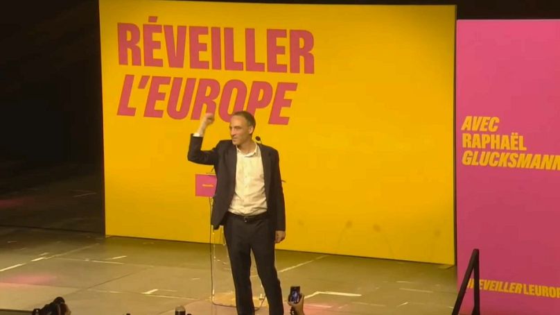 Imagen de Raphaël Glucksmann, líder del Partido Socialista de Francia para las elecciones europeas.