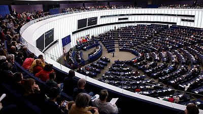 أعضاء البرلمان الأوروبي خلال جلسة في بروكسل، بلجيكا