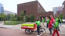 A zöldek is kampányoltak a hétvégén az EP-választásokra Hollandiában 